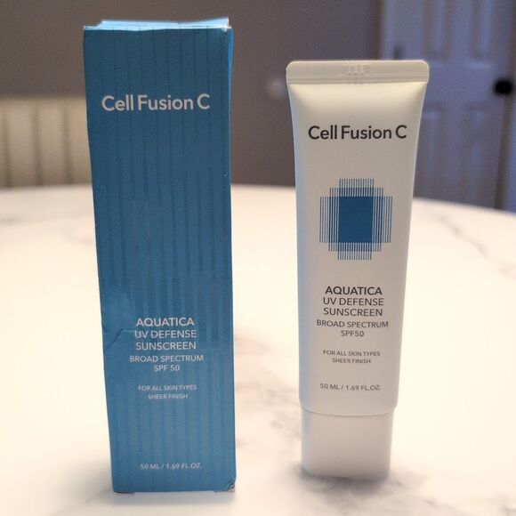 NEW Cell Fusion C Aquatica UV Defense Sunscreen SPF 50 K-Beauty 50ml / 1.69 oz - Picture 1 of 4